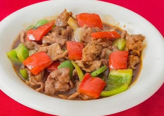 Bœuf sauté aux poivrons